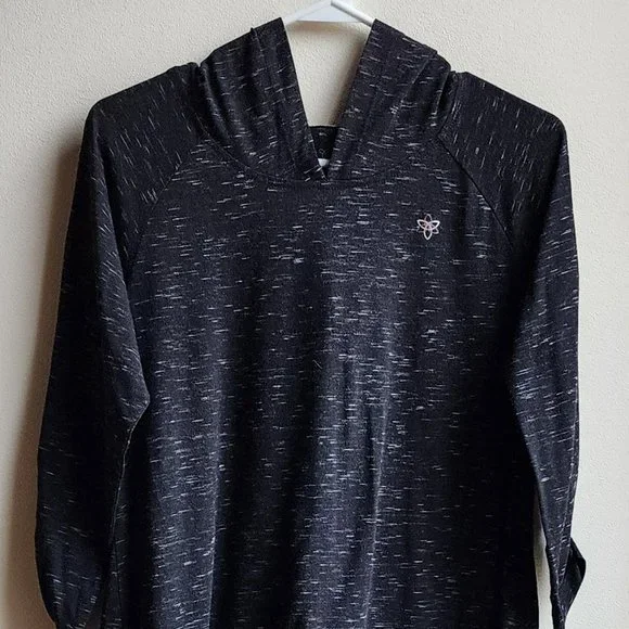 Harmony Balance Charcoal Gray/Black Speckled Hooded Jersey Size Small - Picture 5 of 13